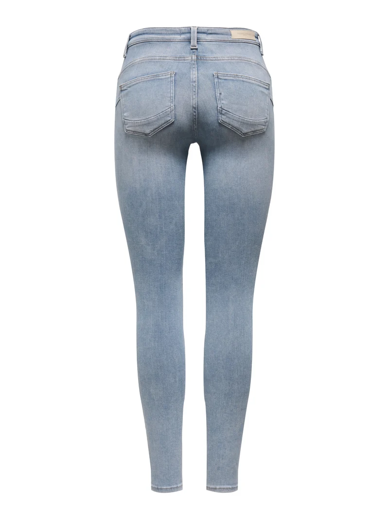 ONLPOWER MID SKIN PUSHUP DNM REA968, Special Blue Grey Denim