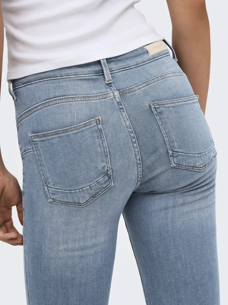 ONLPOWER MID SKIN PUSHUP DNM REA968, Special Blue Grey Denim