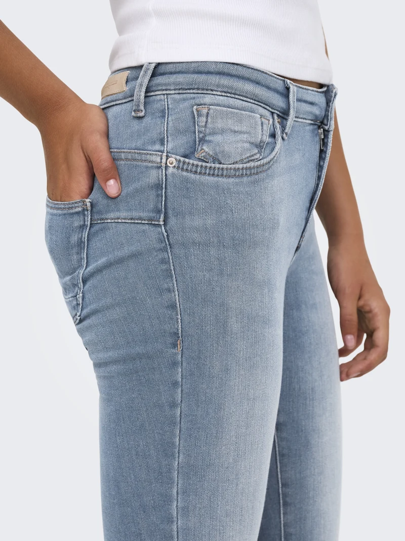 ONLPOWER MID SKIN PUSHUP DNM REA968, Special Blue Grey Denim