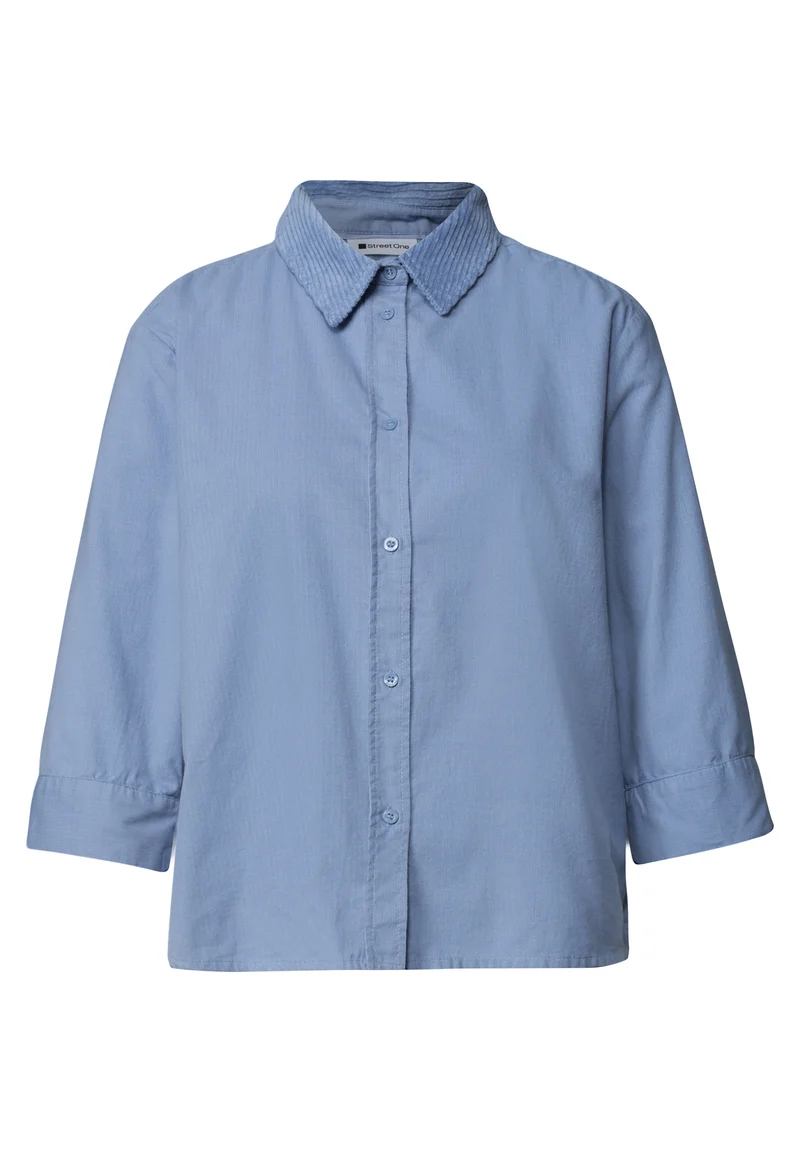 LTD QR Corduroy Mix shirtcolla, northern blue
