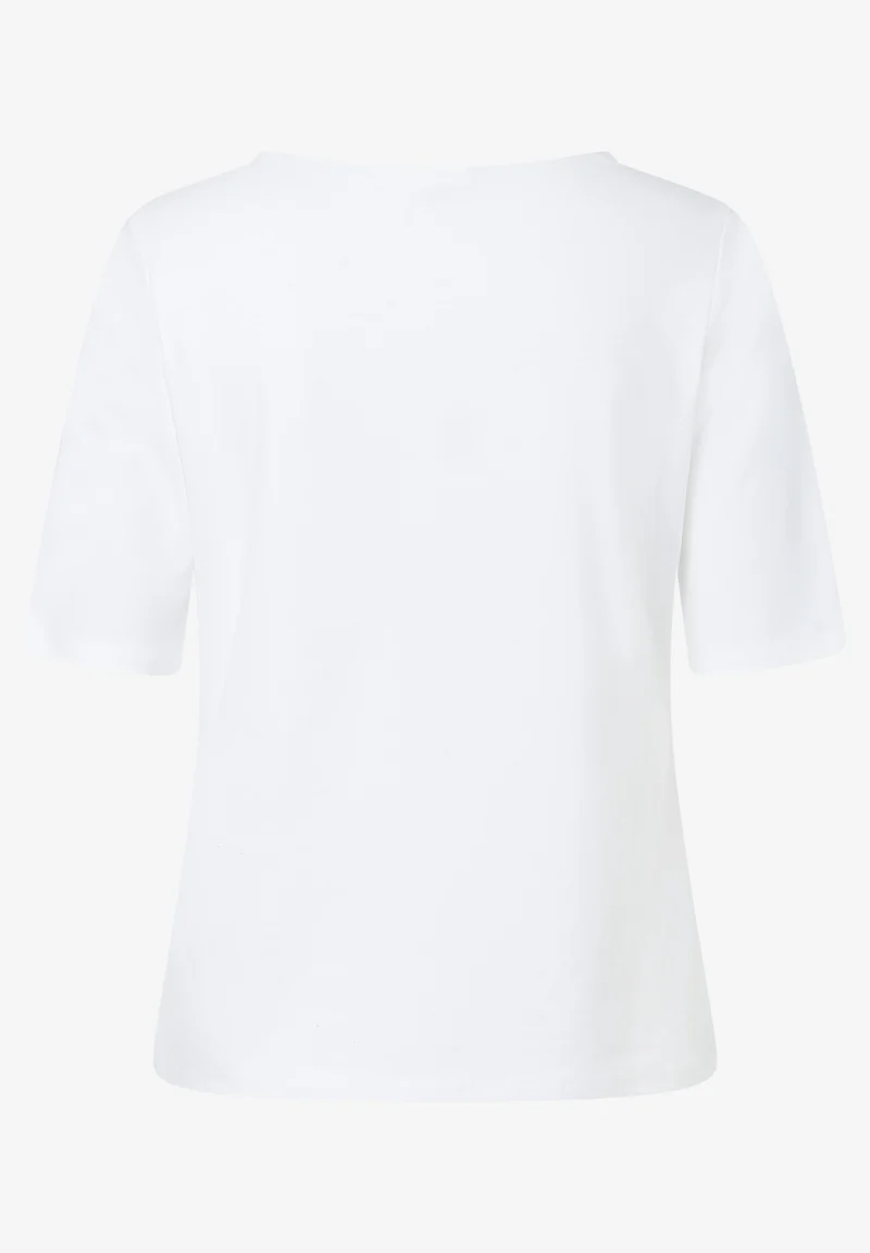 Shirt with Placement Print, white