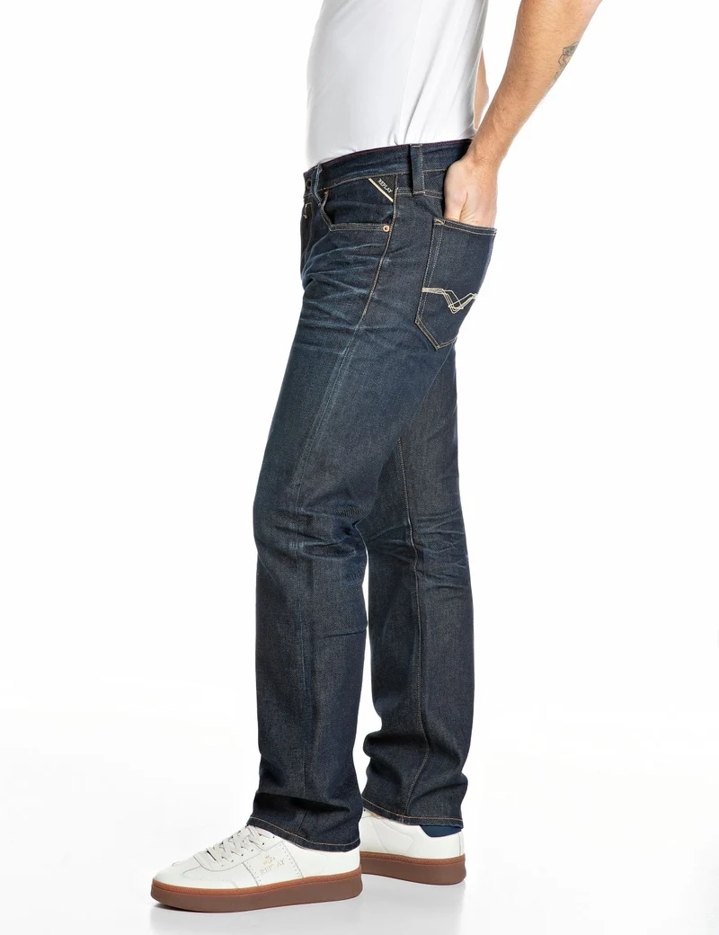 Hose 11 OZ COMFORT BLUE DENIM, DARK BLUE