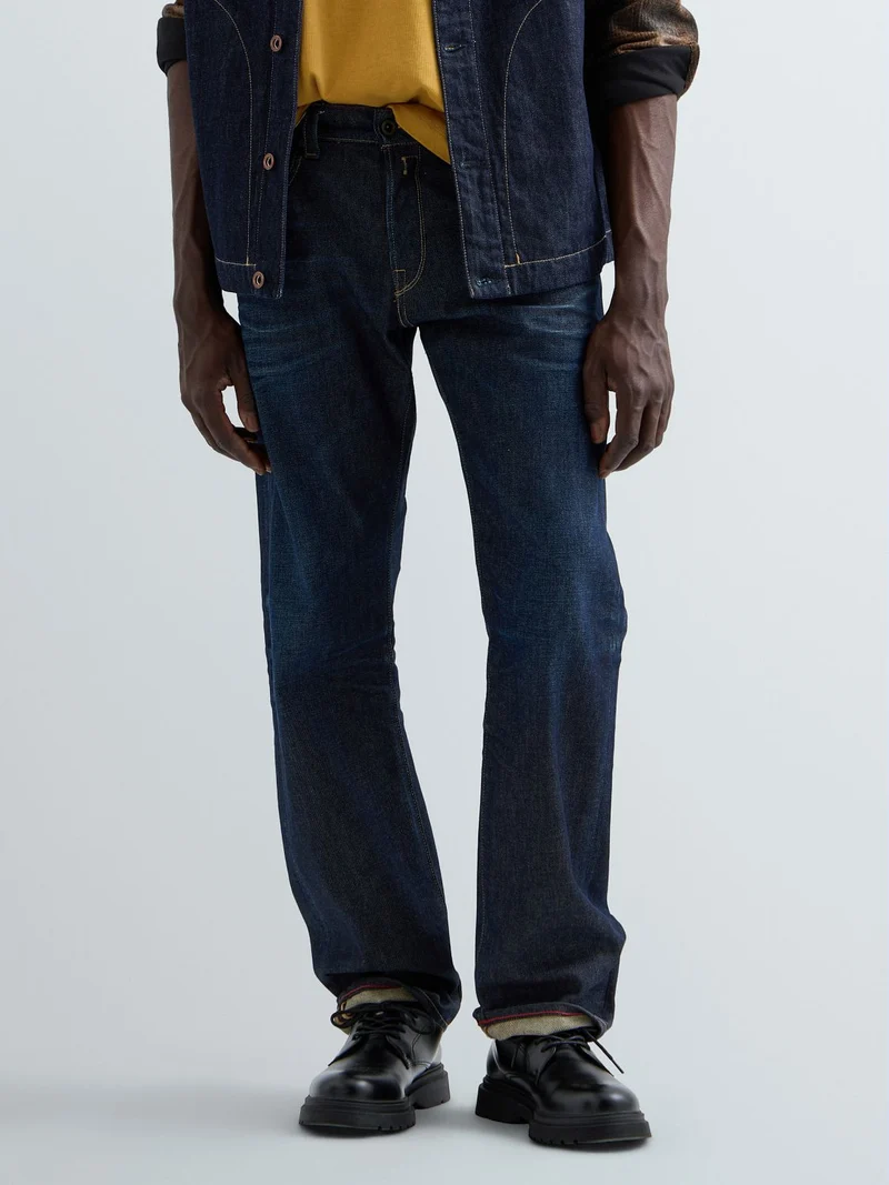 Hose 11 OZ COMFORT BLUE DENIM, DARK BLUE