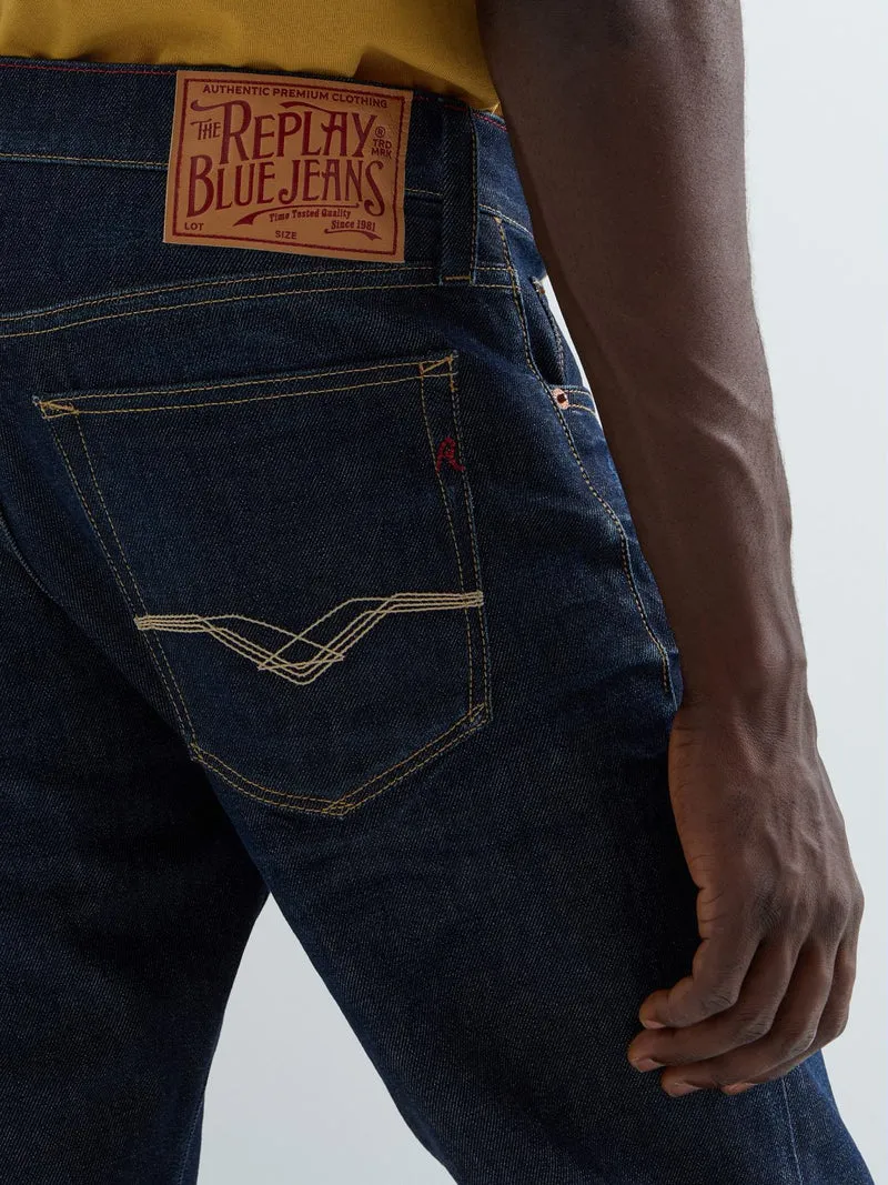 Hose 11 OZ COMFORT BLUE DENIM, DARK BLUE