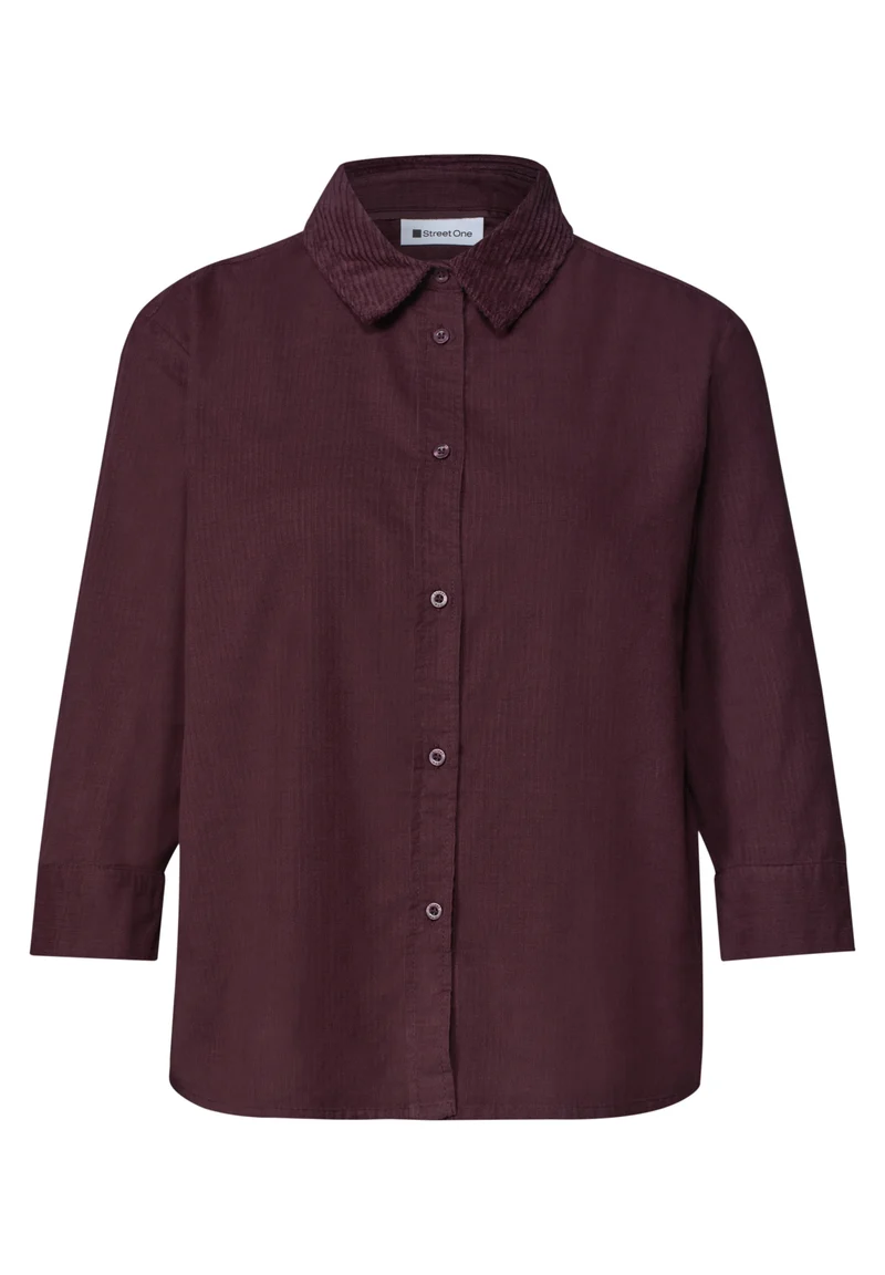 LTD QR Corduroy Mix shirtcolla, rustic rouge