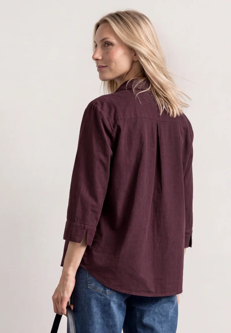 LTD QR Corduroy Mix shirtcolla, rustic rouge