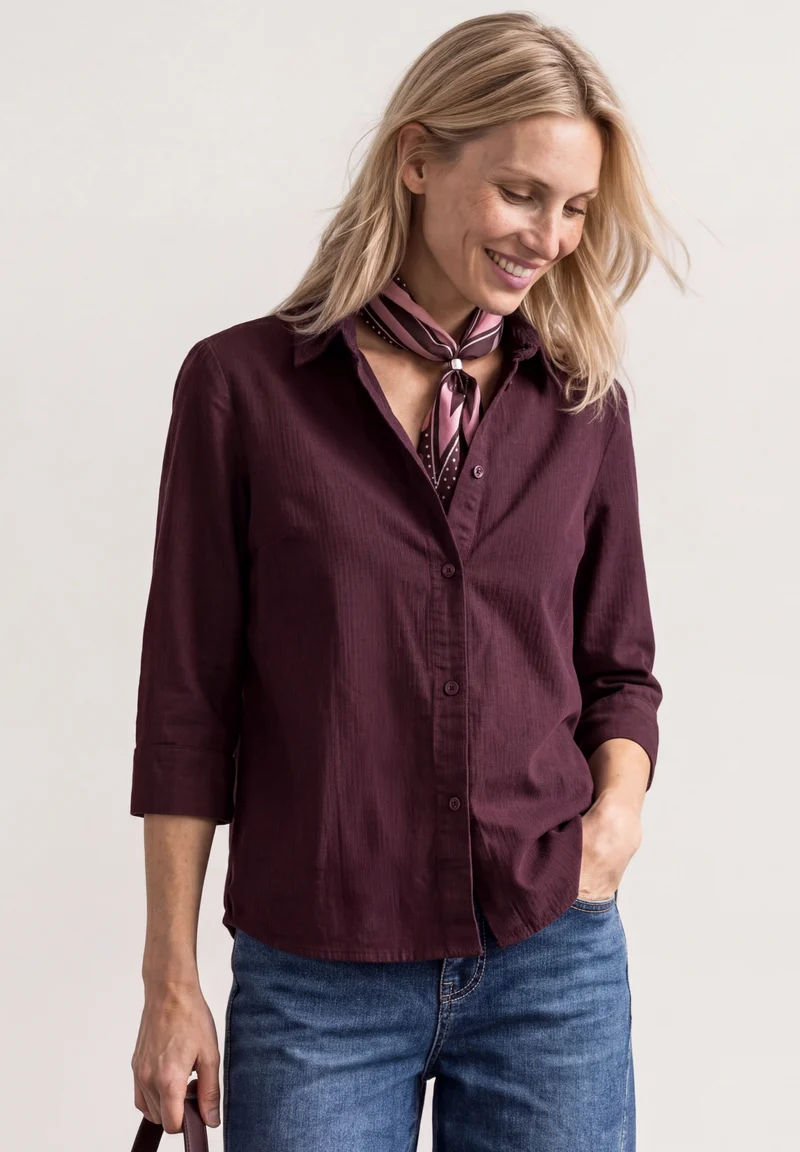 LTD QR Corduroy Mix shirtcolla, rustic rouge