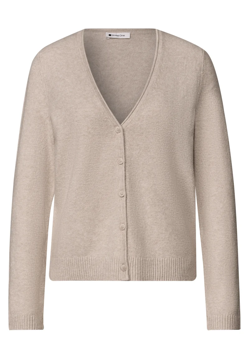 QR_cosy cardigan, clay sand mel.