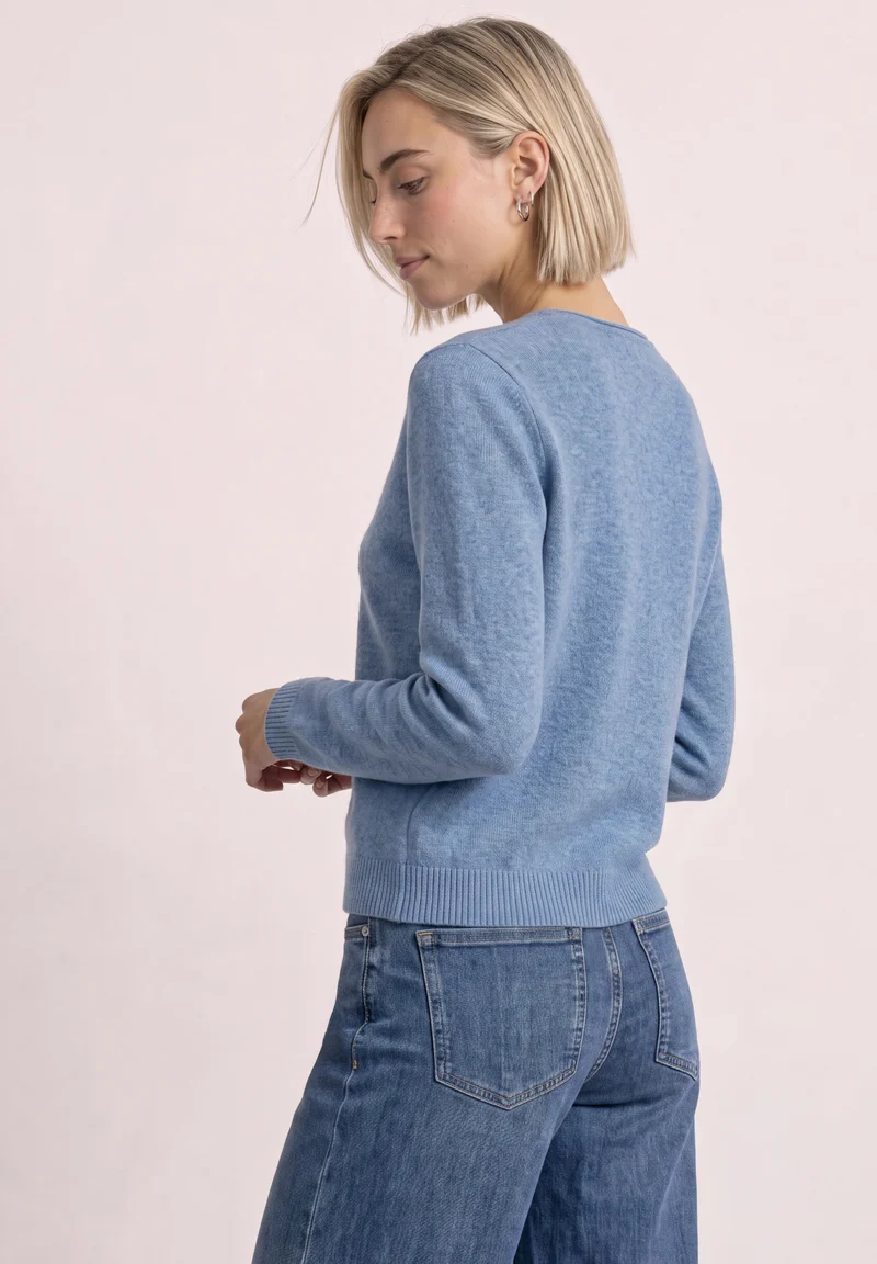 QR_cosy cardigan, northern blue mel.