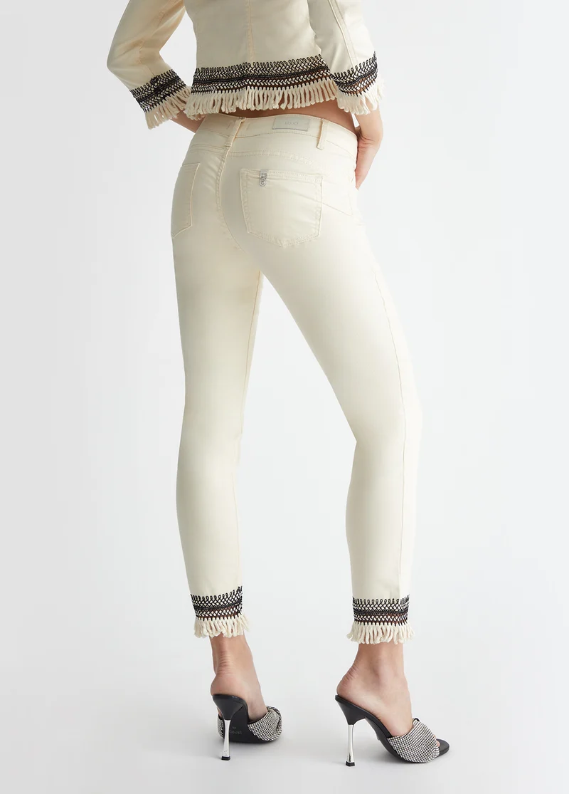 Bottom-Up Jeans with Appliques
