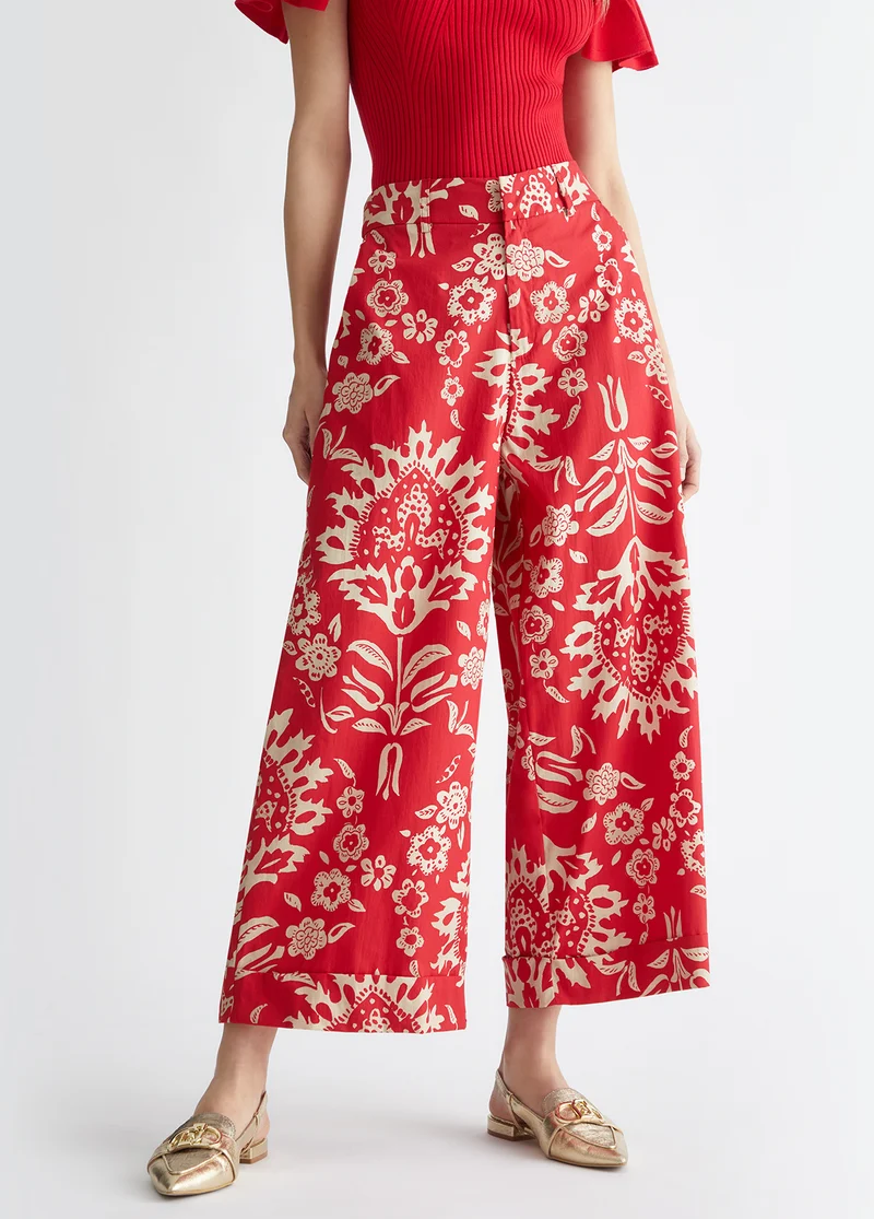 Printed Cotton Pants