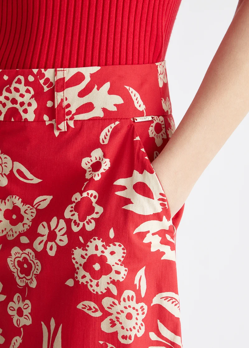Printed Cotton Pants