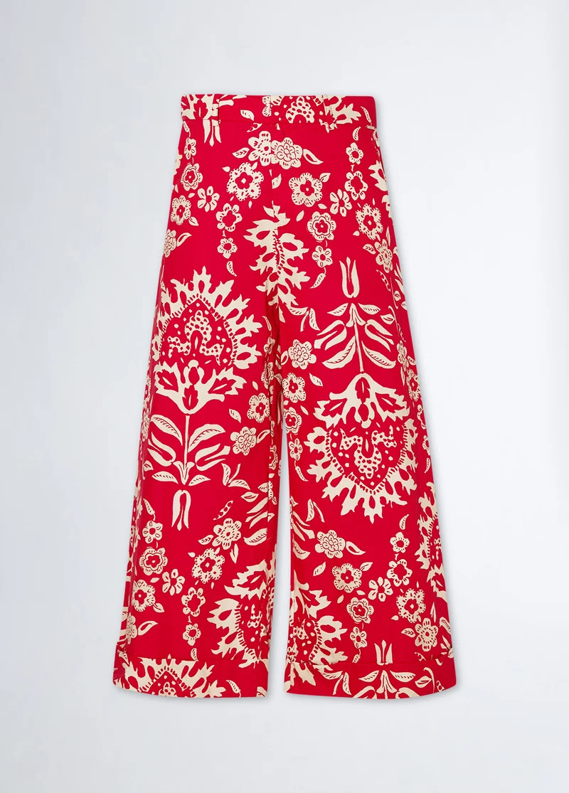 Printed Cotton Pants