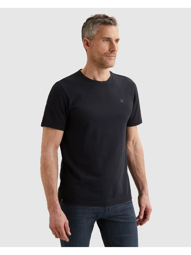 Short sleeve r-neck jersey structu, Sky Captain