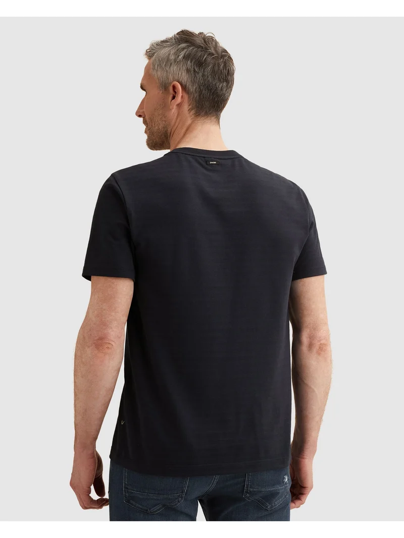 Short sleeve r-neck jersey structu, Sky Captain