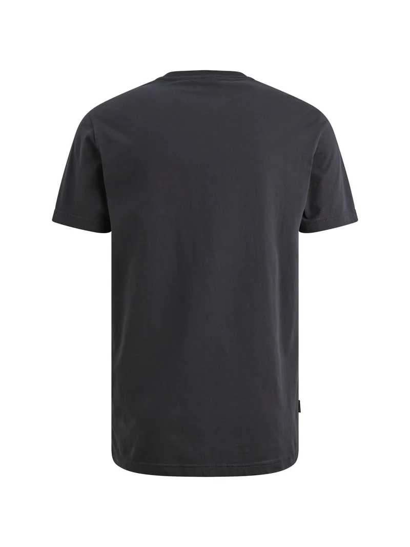 Short sleeve r-neck single jersey, Graphite