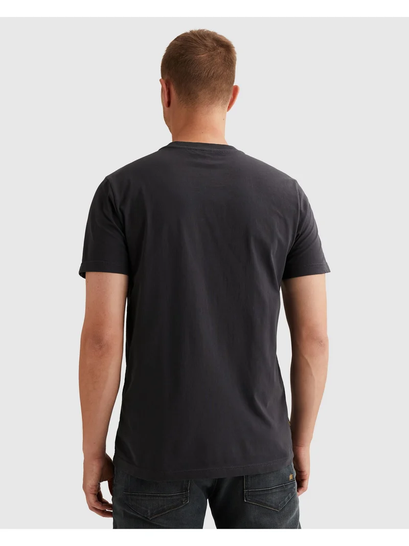 Short sleeve r-neck single jersey, Graphite