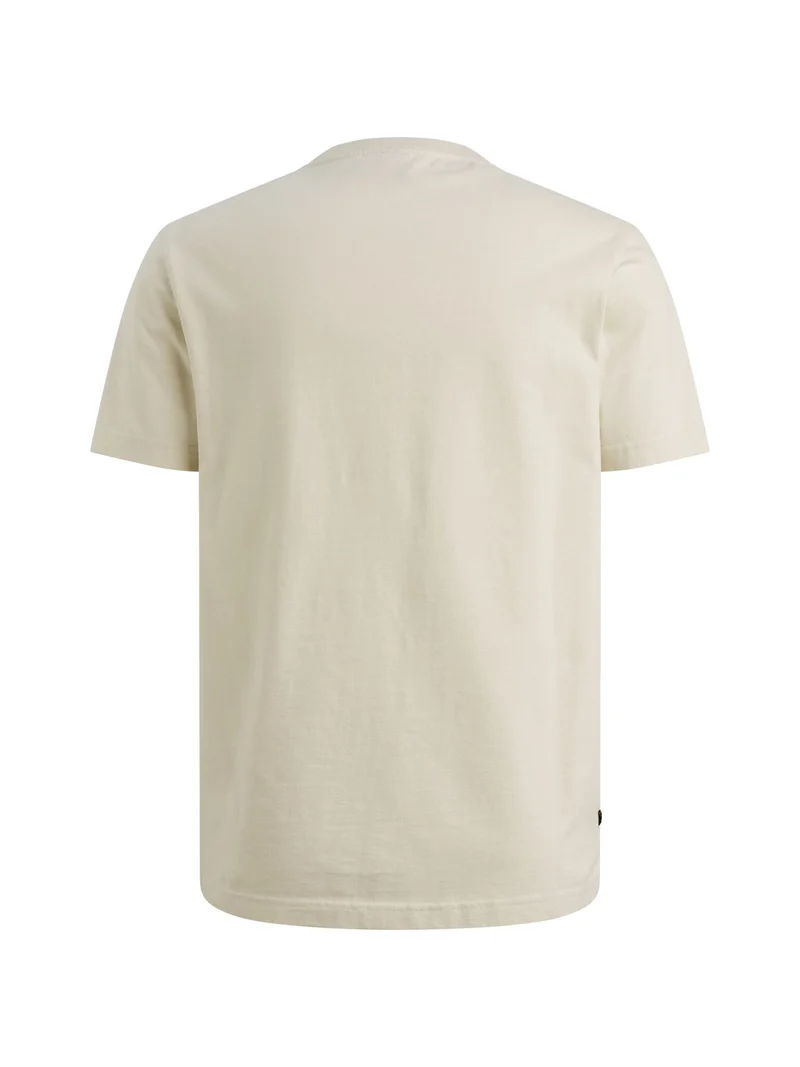 Short sleeve r-neck heavy jersey f, Bone White