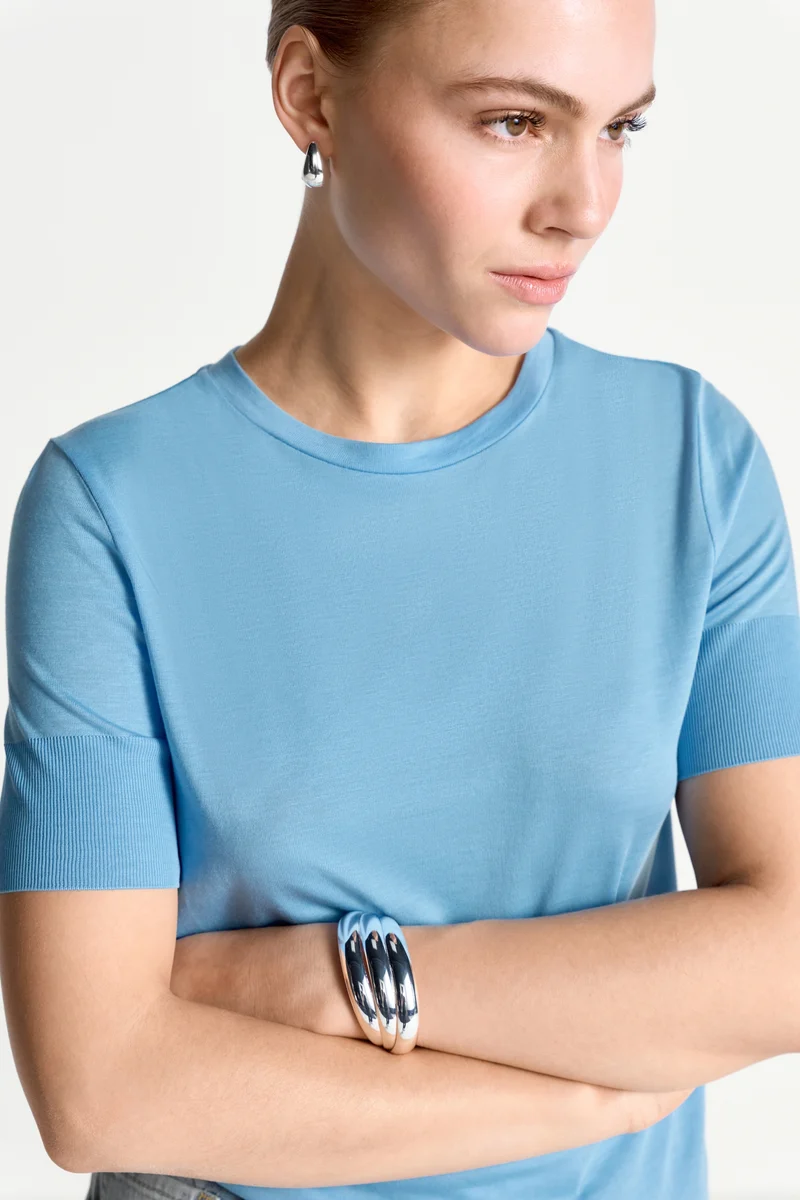 T Fineknit Shirt, sailor sky