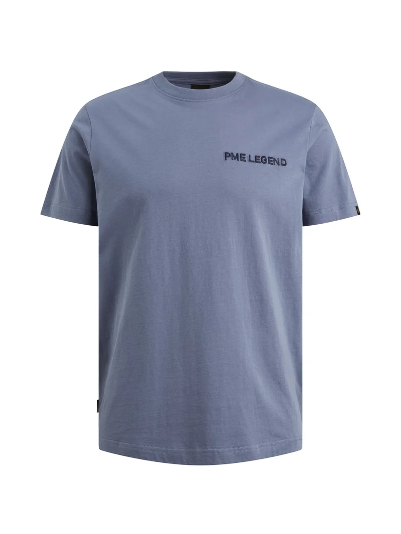 Short sleeve r-neck single jersey, Bijou Blue