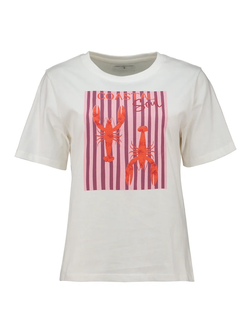 SS C TP Ju44lie, offwhite/lobster