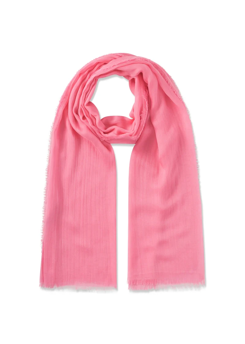 WOVEN SCARF BAMBOO UNI pink-100X190CM, pink