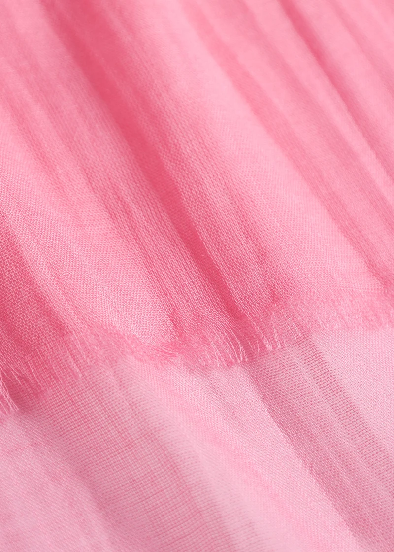 WOVEN SCARF BAMBOO UNI pink-100X190CM, pink
