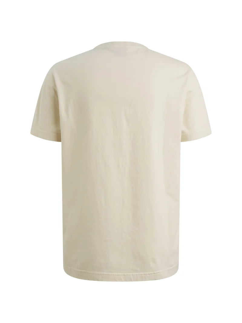 Short sleeve r-neck single jersey, Bone White