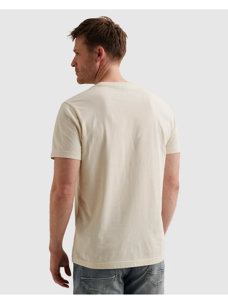 Short sleeve r-neck single jersey, Bone White