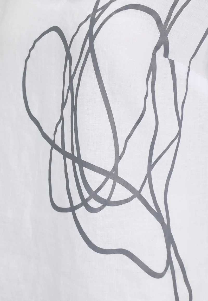 Bluse 1/2 Arm, WeiSS/Schwarz