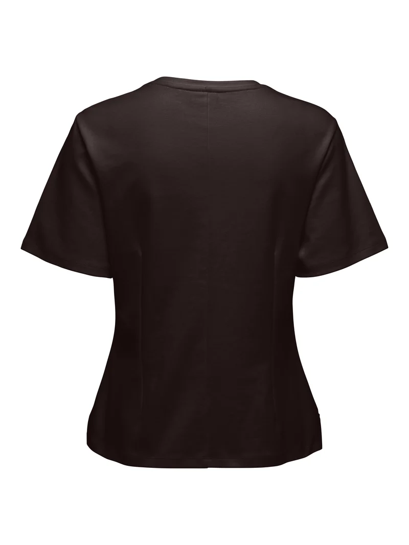 JDYEVA S/S TOP JRS, Black Coffee