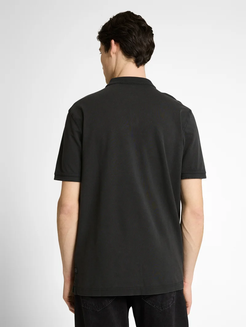 overdye polo, Black
