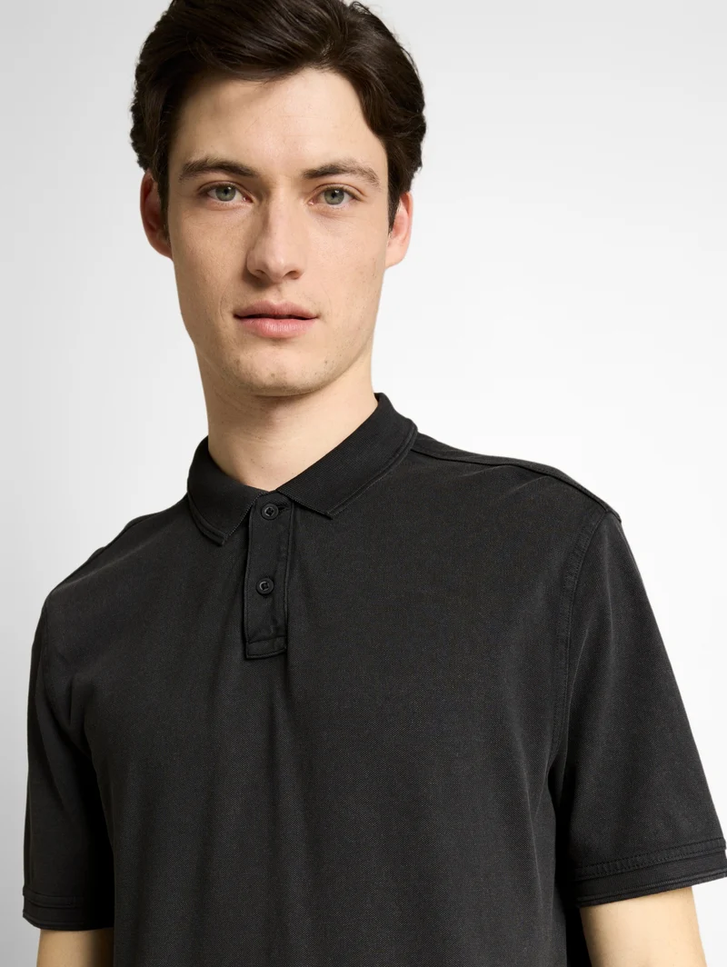 overdye polo, Black