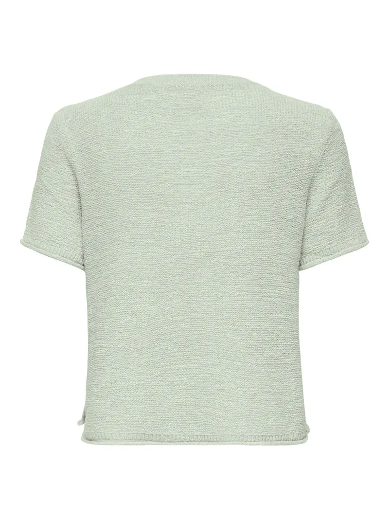 ONLSUNNY S/S PULLOVER KNT NOOS, Green Lily