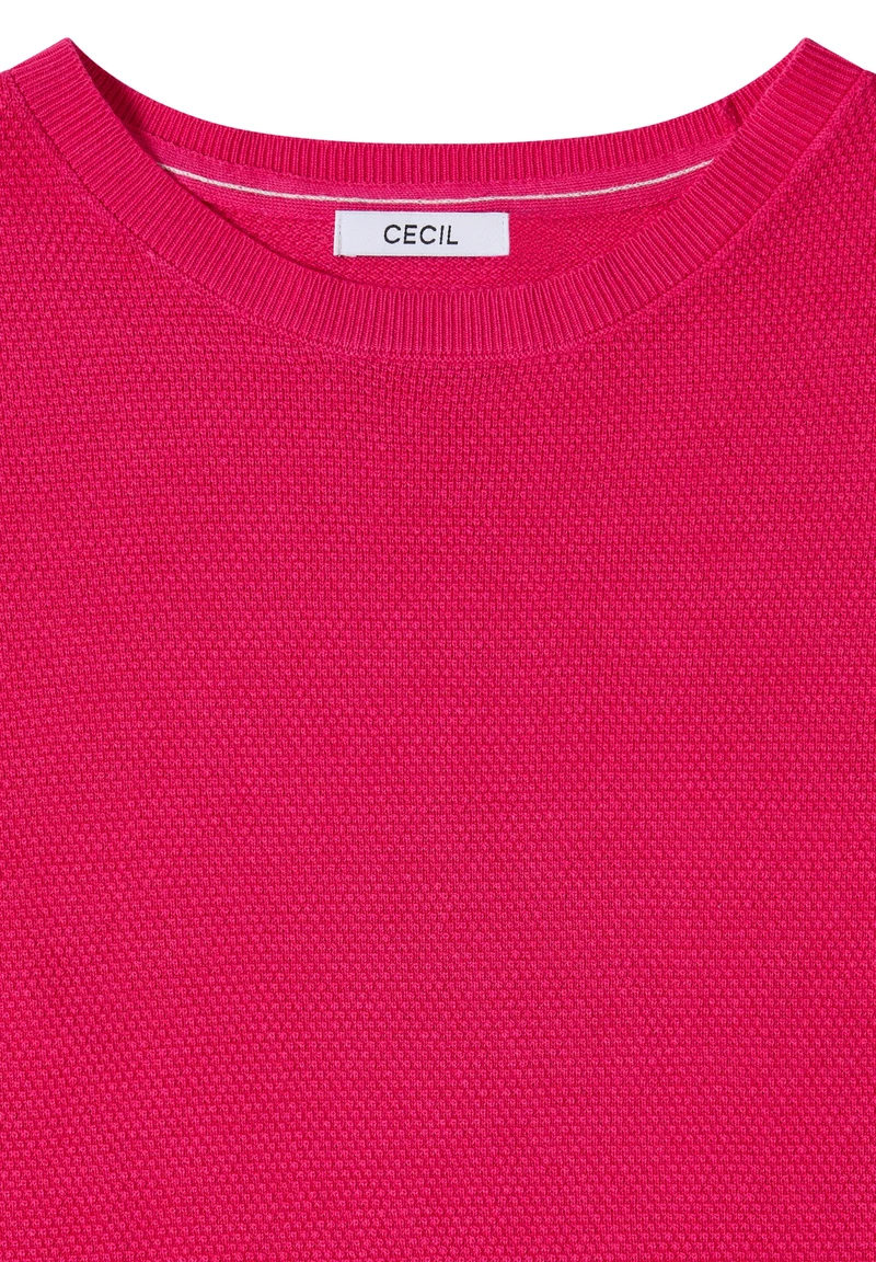 Structured short sleeve, beetroot pink