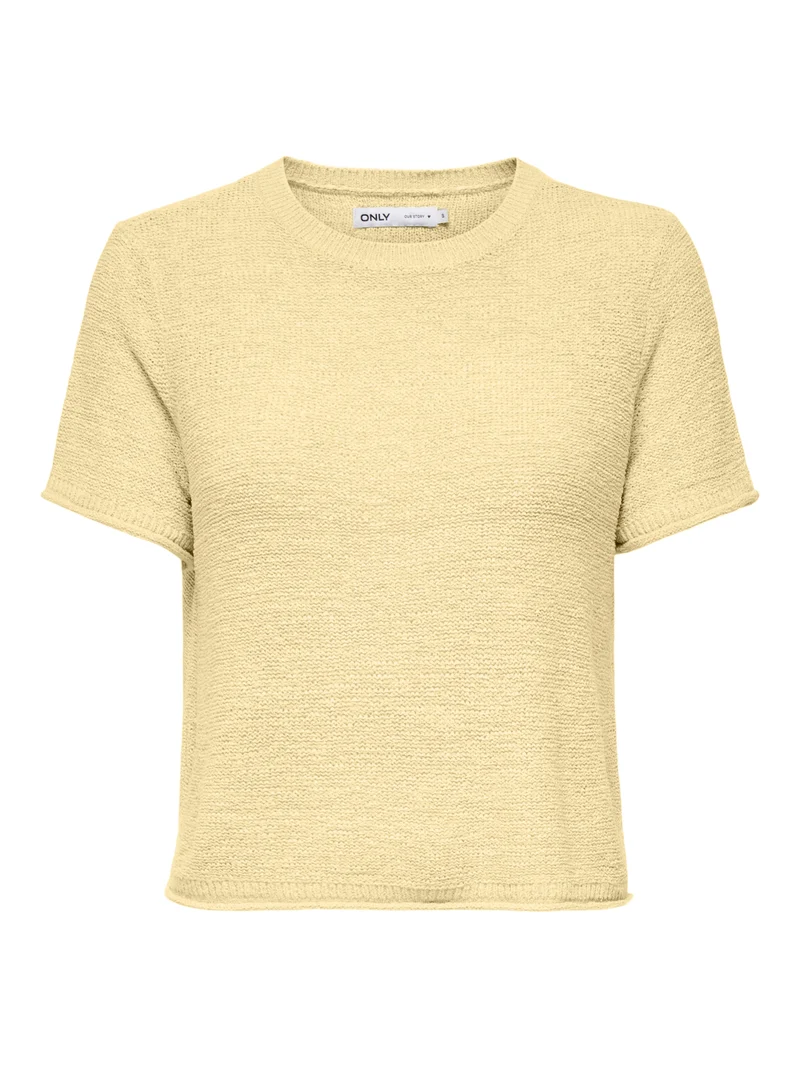 ONLSUNNY S/S PULLOVER KNT NOOS, Double Cream