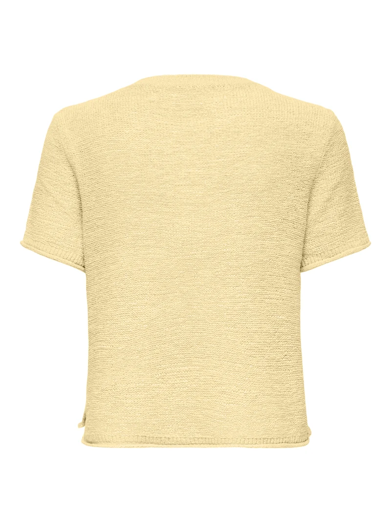 ONLSUNNY S/S PULLOVER KNT NOOS, Double Cream