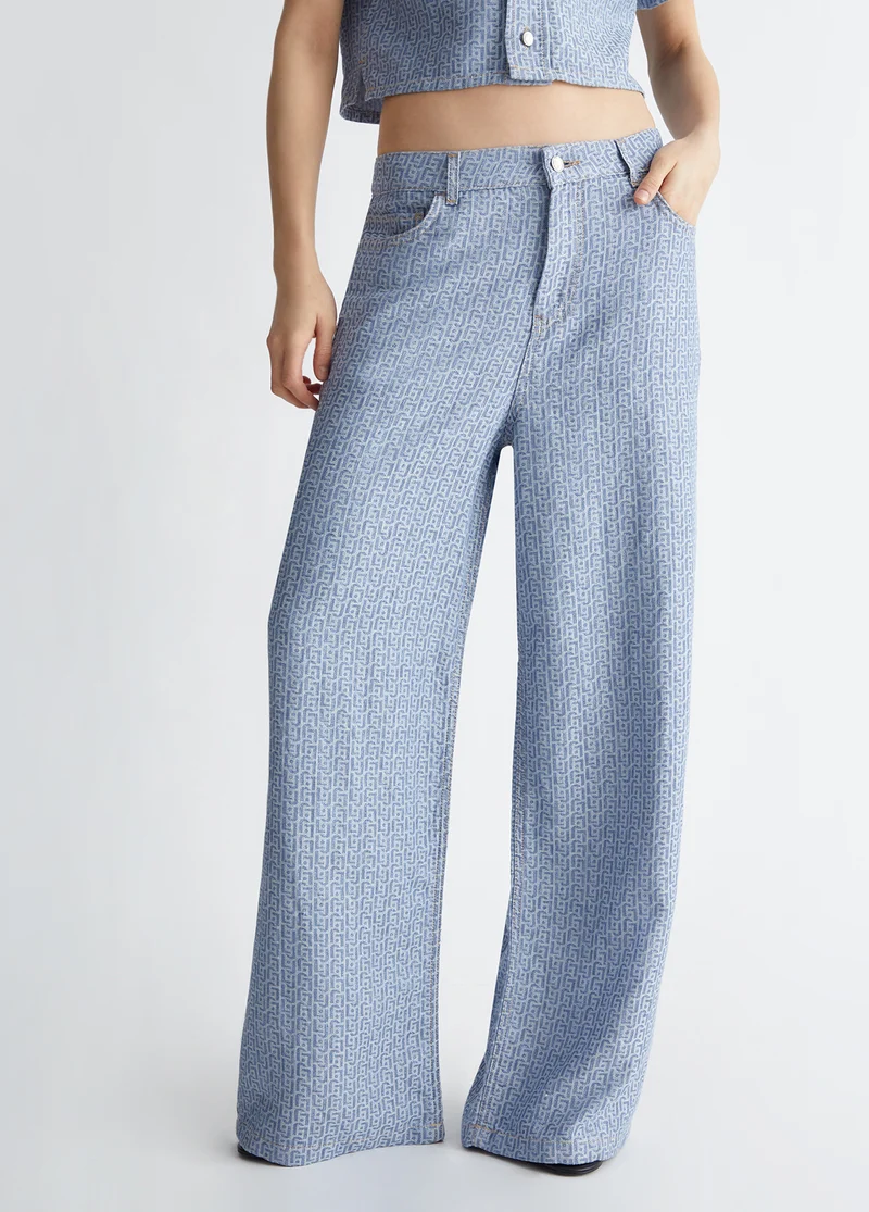 Baggy Jacquard Jeans