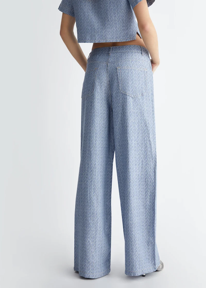 Baggy Jacquard Jeans