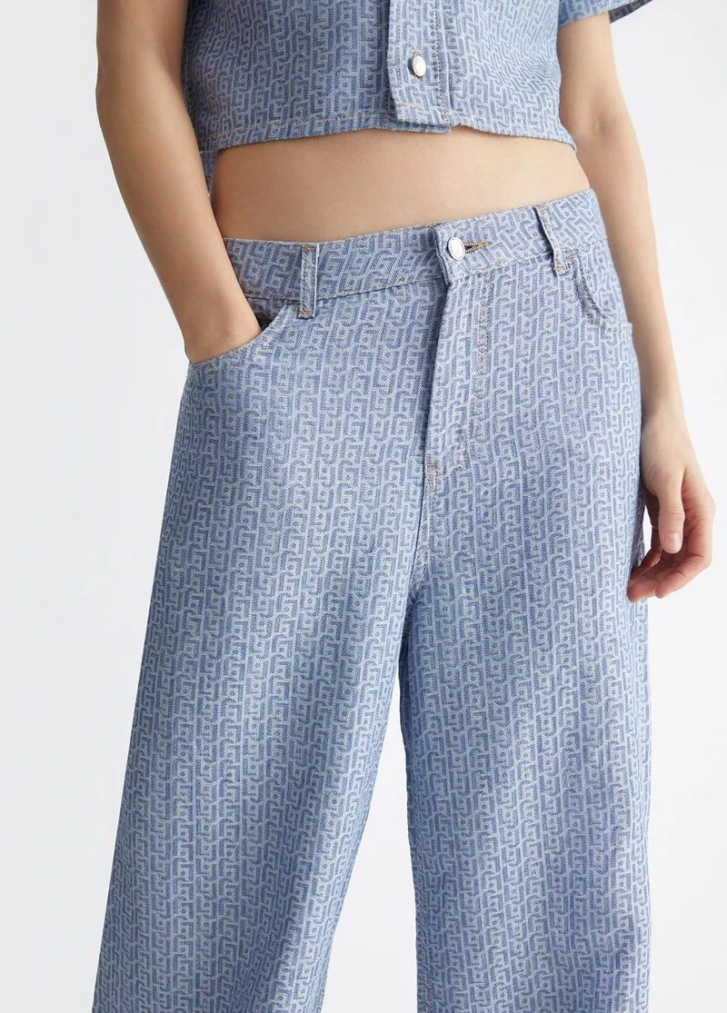 Baggy Jacquard Jeans