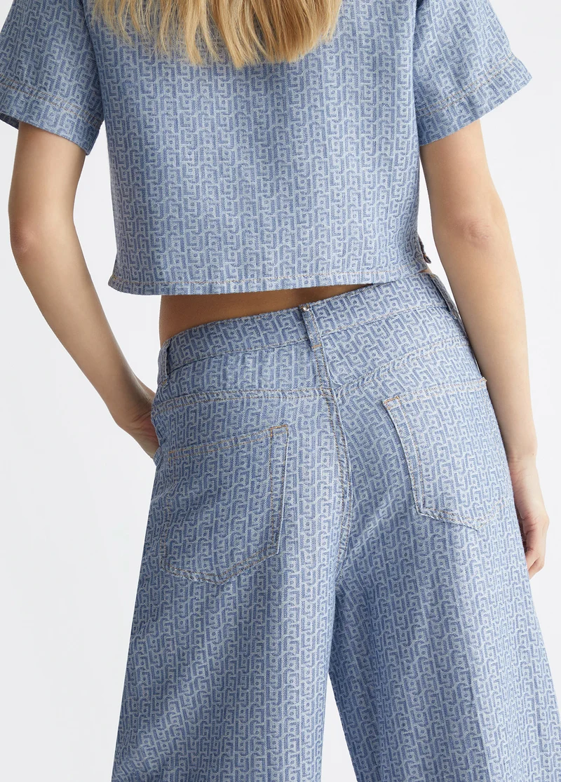 Baggy Jacquard Jeans