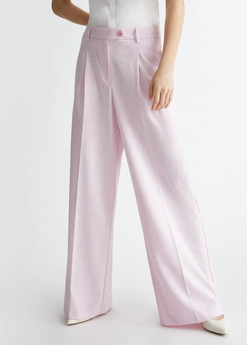 Palazzo Trousers in Twill
