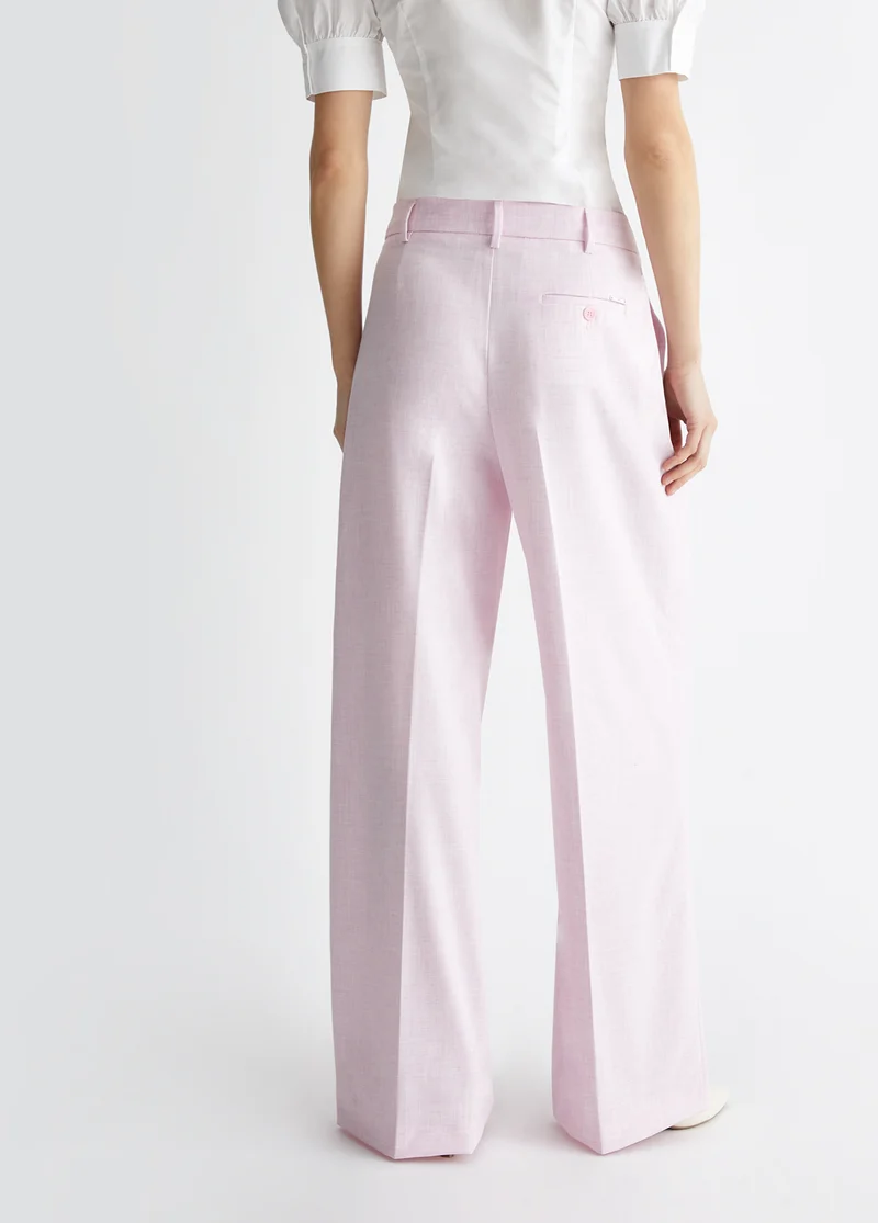 Palazzo Trousers in Twill