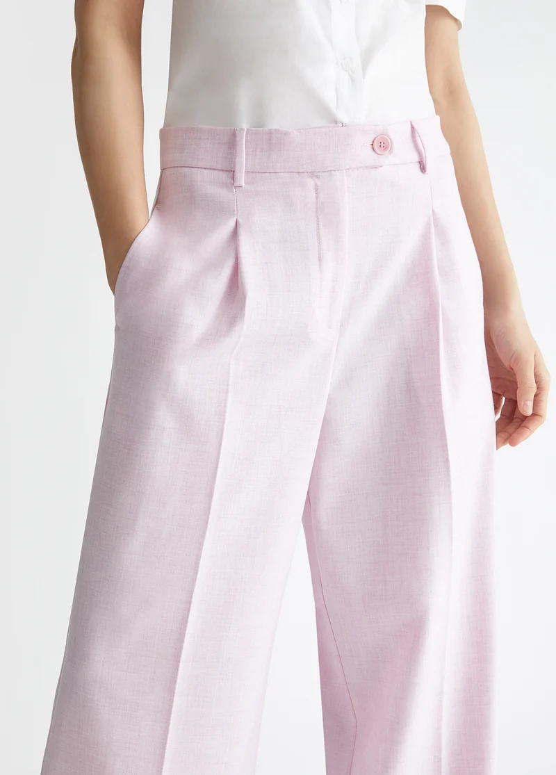 Palazzo Trousers in Twill