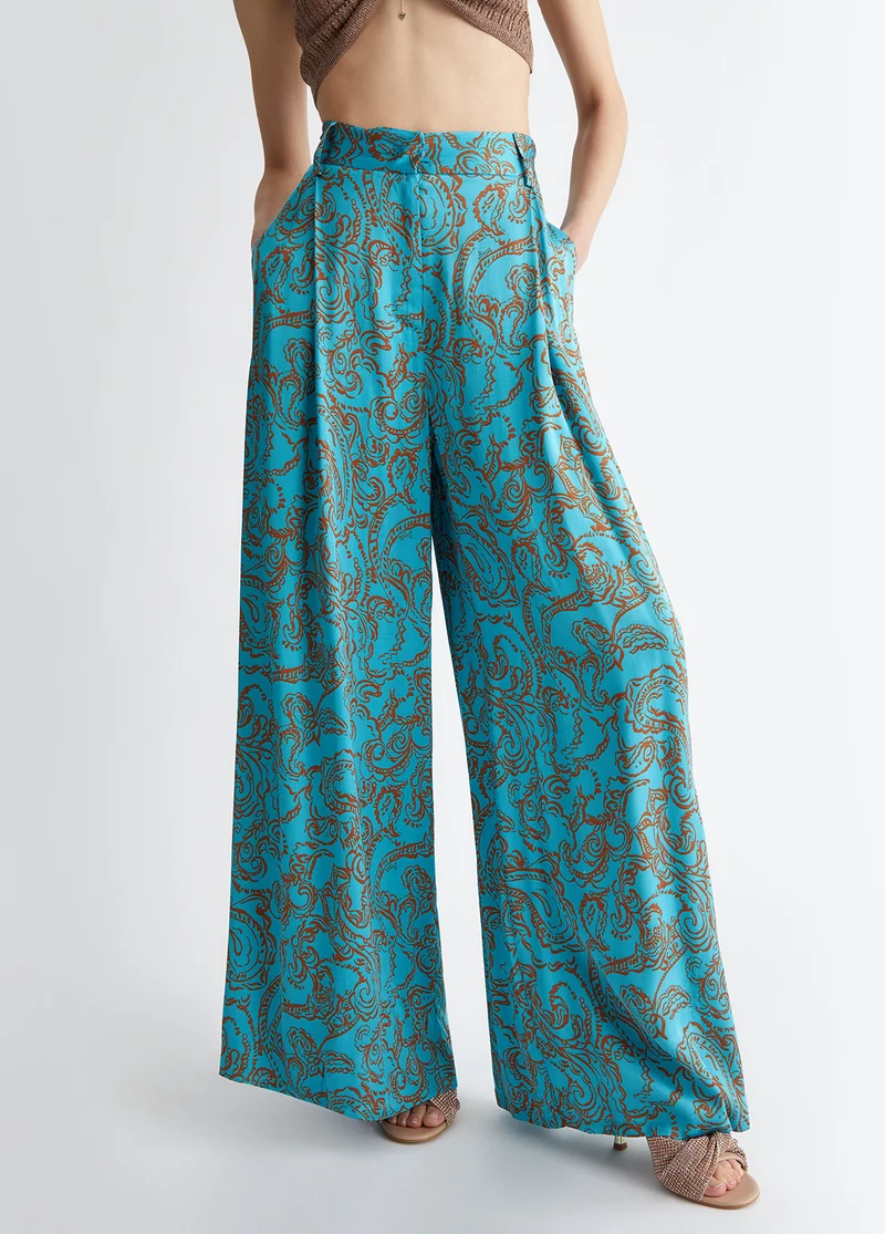 Trousers with Paisley Print