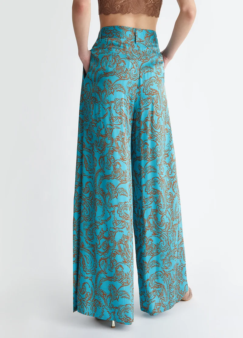 Trousers with Paisley Print