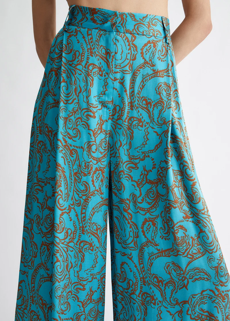Trousers with Paisley Print