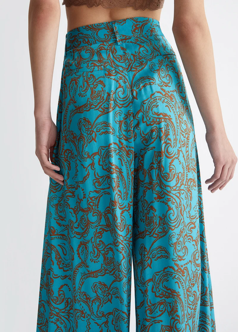 Trousers with Paisley Print