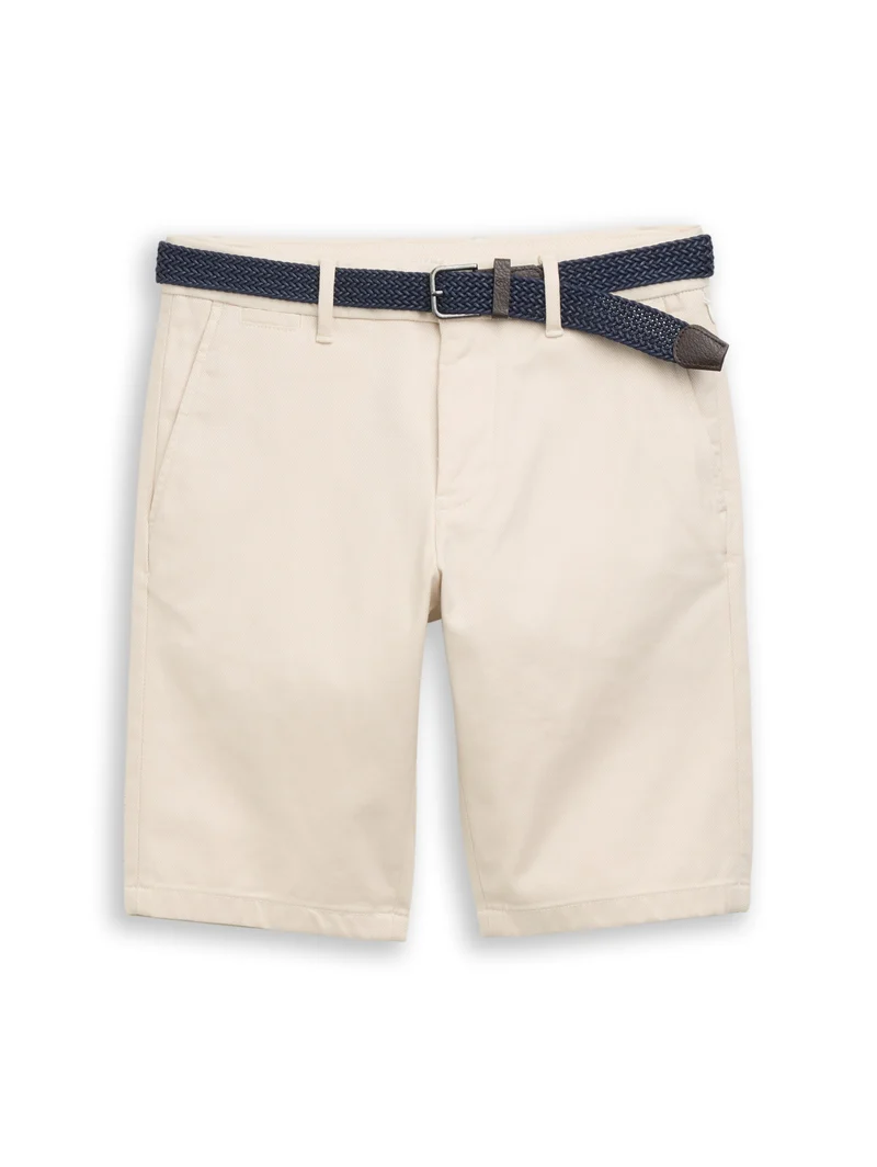 traveler slim chino shorts, beige zig zag structure