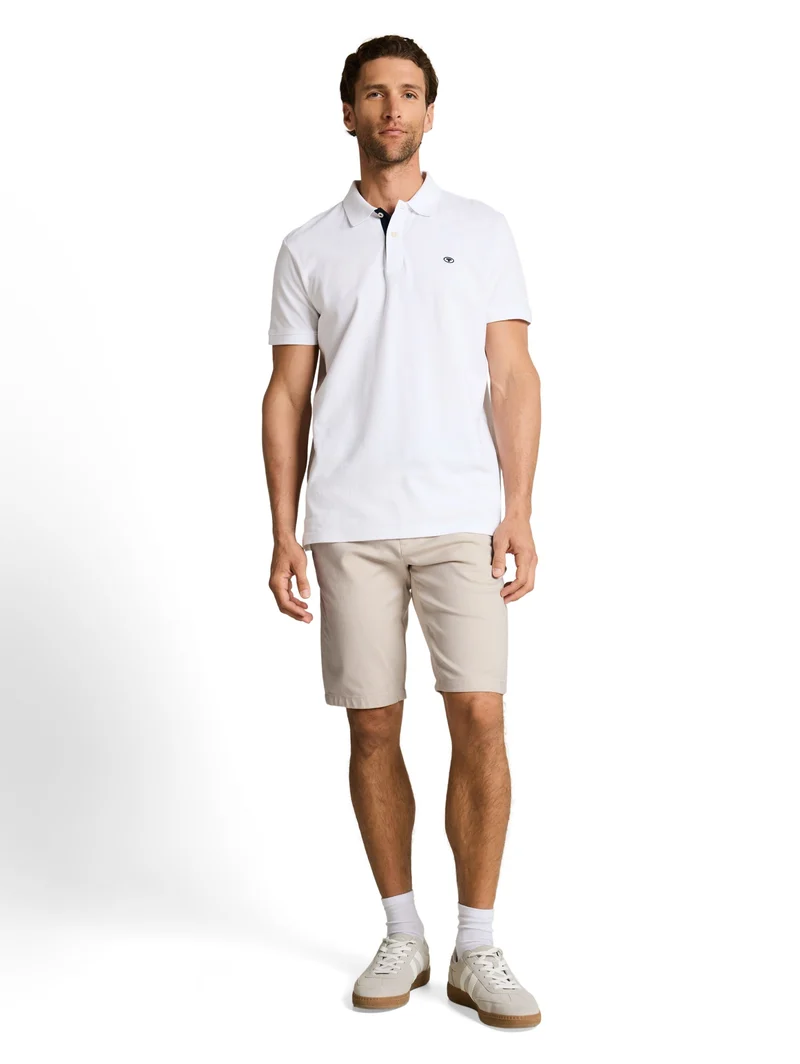 traveler slim chino shorts, beige zig zag structure